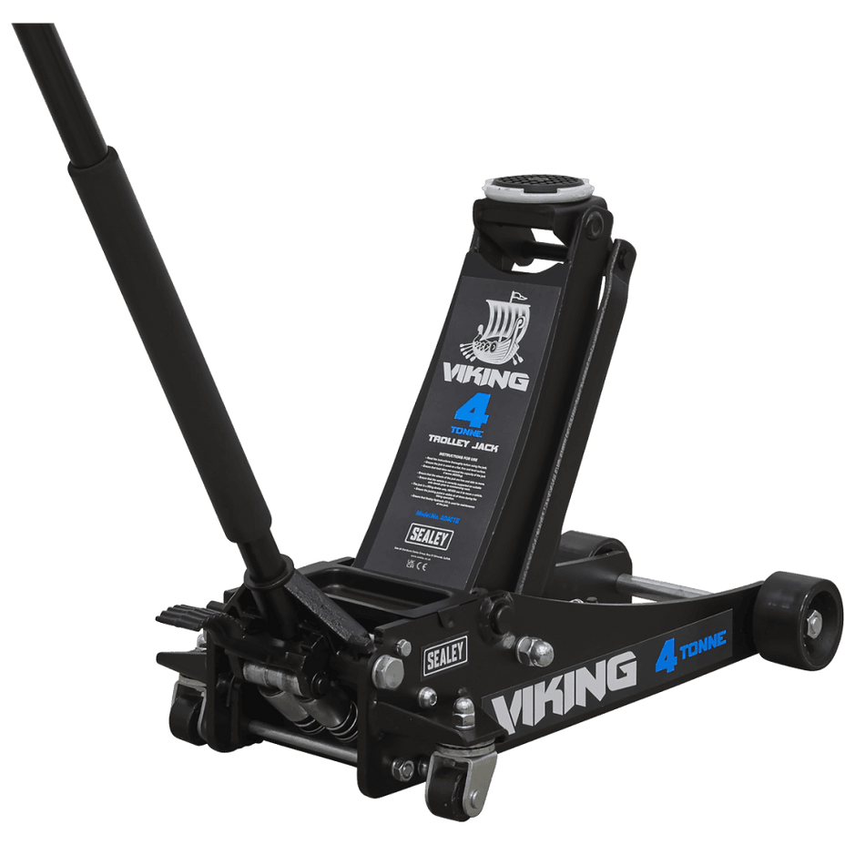 Viking Tyre Bay Trolley Jack 4tonne Low Entry with Rocket Lift Model No-4040TB