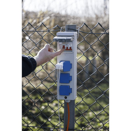 Caravan & Camping Mains Unit with RCD 15m Model No-WSC16133