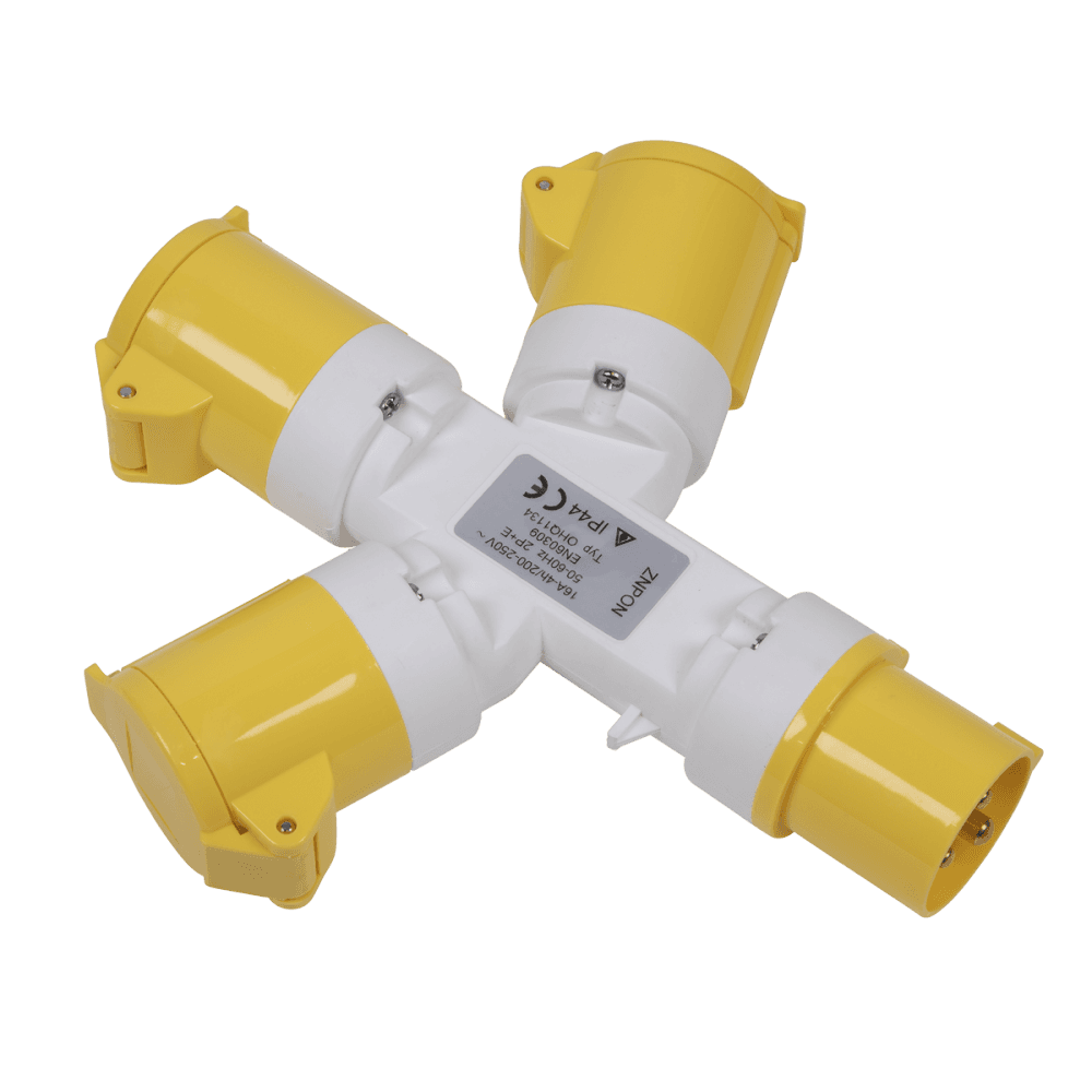 2P+E 3-Way Adaptor 110V Model No-WSTWA
