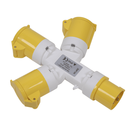 2P+E 3-Way Adaptor 110V Model No-WSTWA