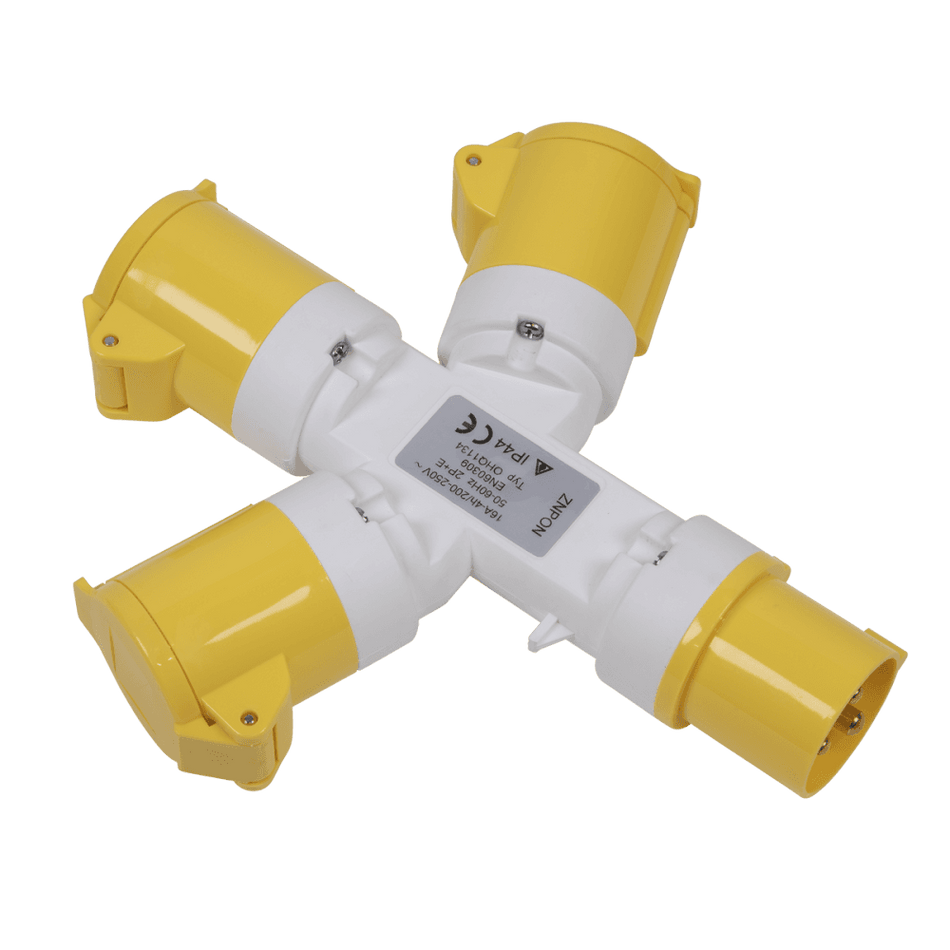 2P+E 3-Way Adaptor 110V Model No-WSTWA