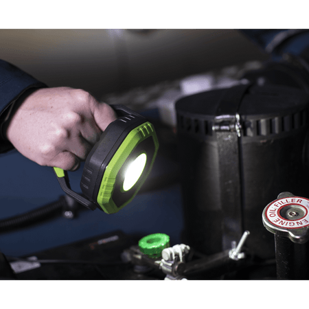 360° Rechargeable Pocket Floodlight with Magnet 14W COB LED - Green : Model No-LED1400P