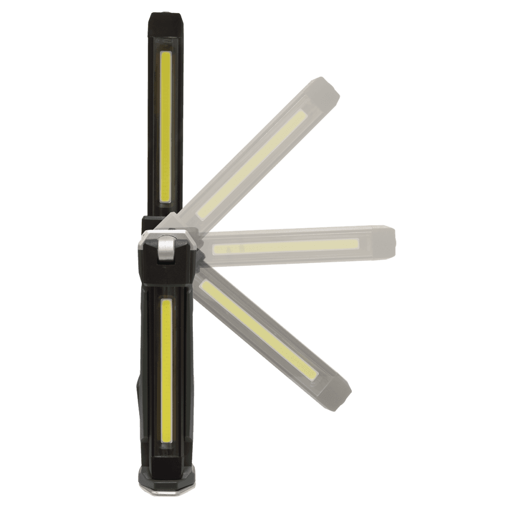Rechargeable Slim Folding Inspection Light 6W COB LED & 1W SMD LED Lithium-ion : Model No-LED186