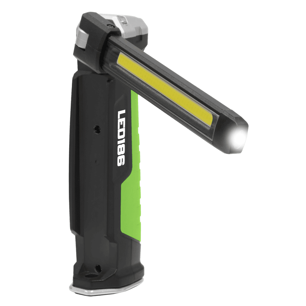 Rechargeable Slim Folding Inspection Light 6W COB LED & 1W SMD LED Lithium-ion : Model No-LED186