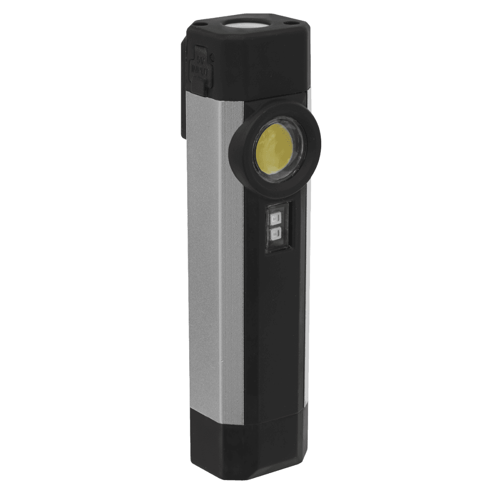 Rechargeable Aluminium Pocket Light with UV 3W COB + 1 SMD Model No-LED220UV