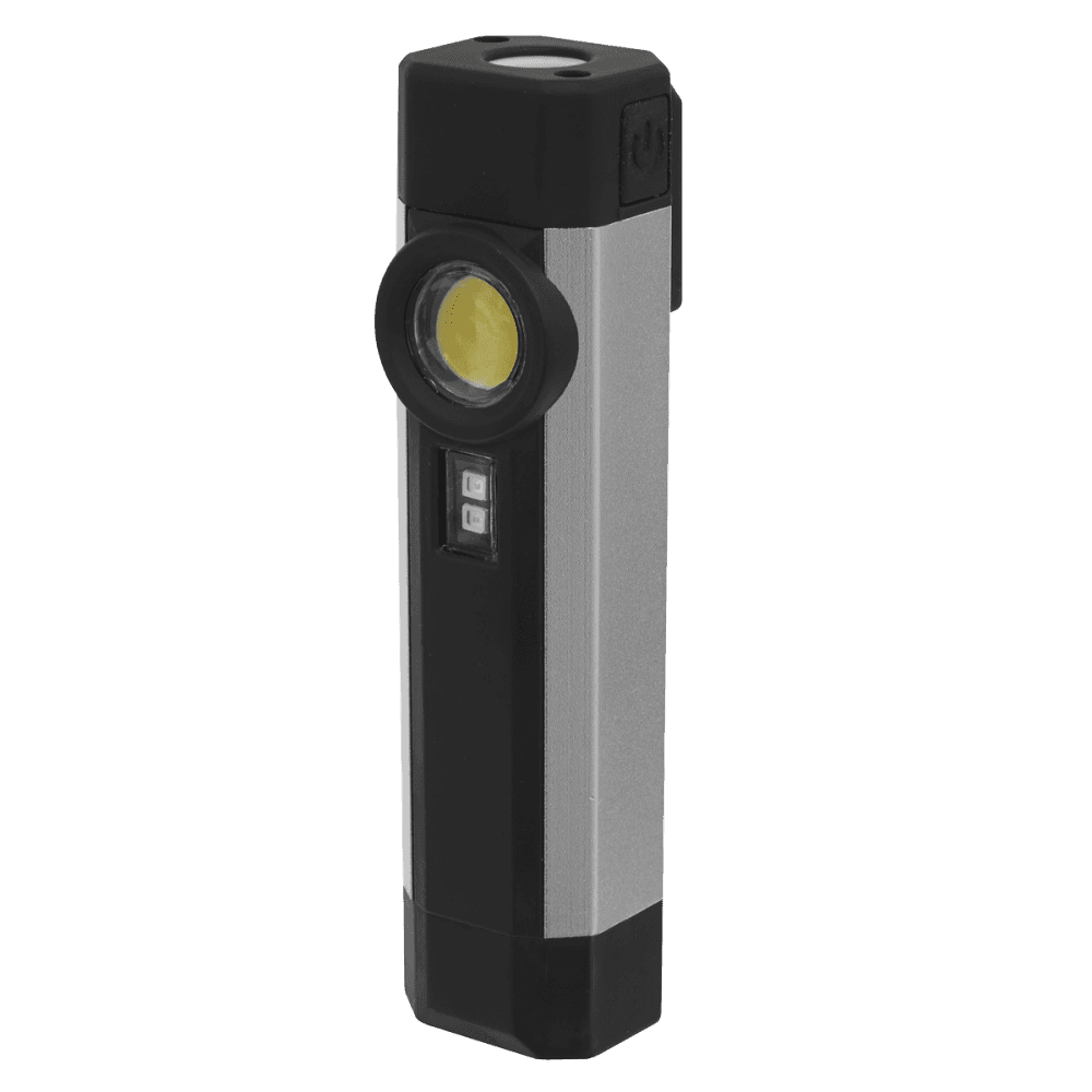 Rechargeable Aluminium Pocket Light with UV 3W COB + 1 SMD Model No-LED220UV