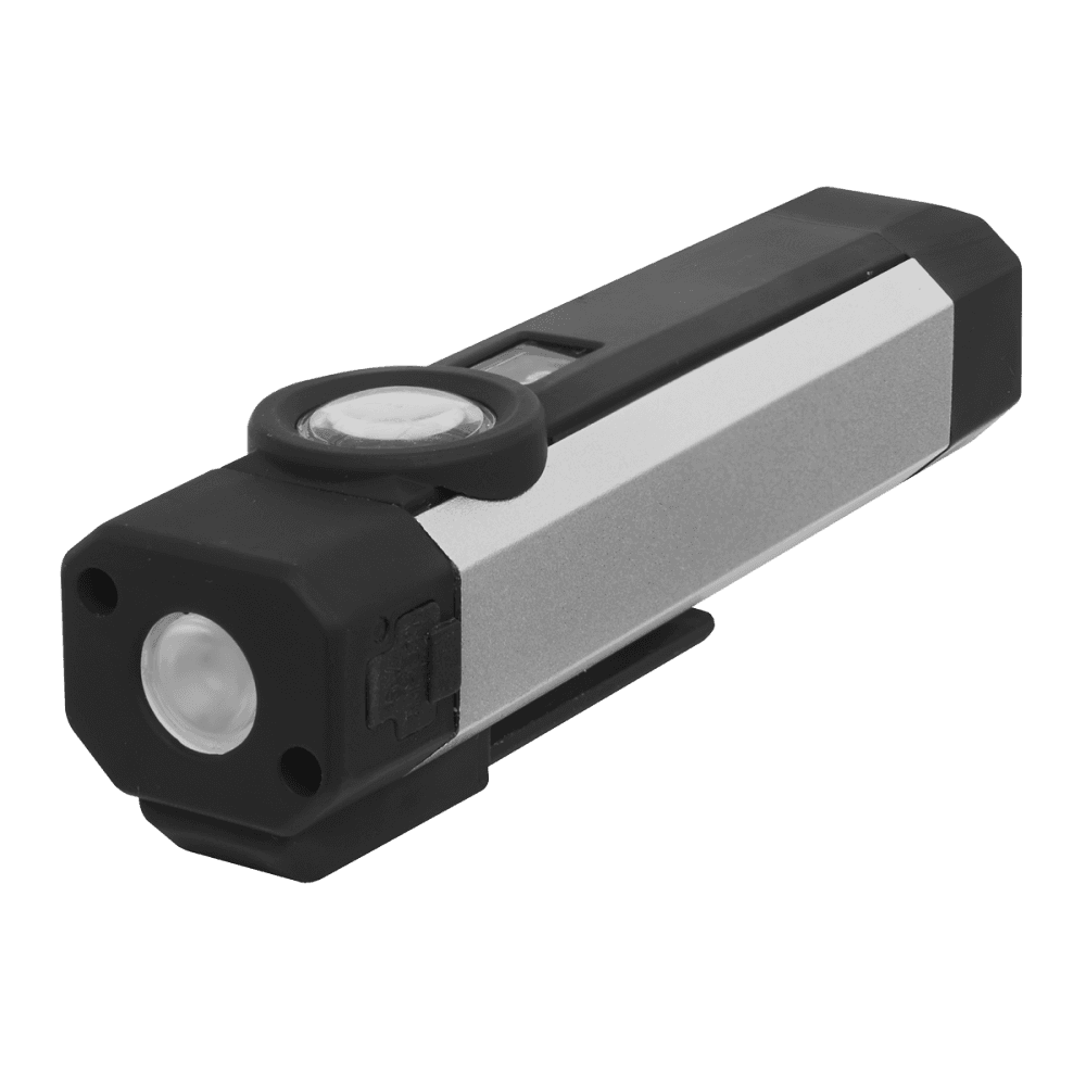 Rechargeable Aluminium Pocket Light with UV 3W COB + 1 SMD Model No-LED220UV