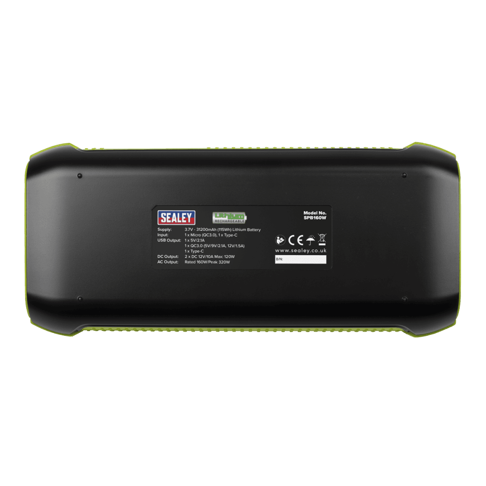 Power Pack 160W AC 31200mAh Capacity - Lithium Model No-SPB160W