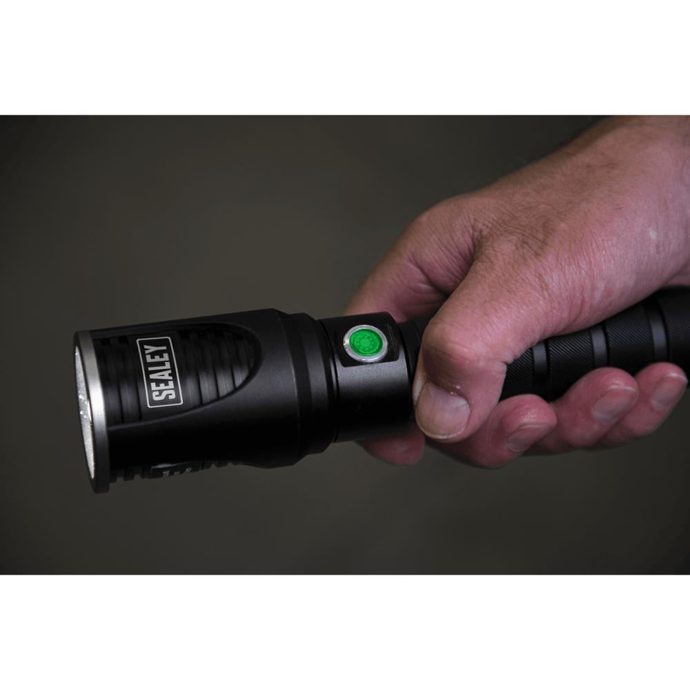 Aluminium Torch 10W CREE XM-L LED Adjustable Focus Rechargeable with USB Port Model No-LED4492