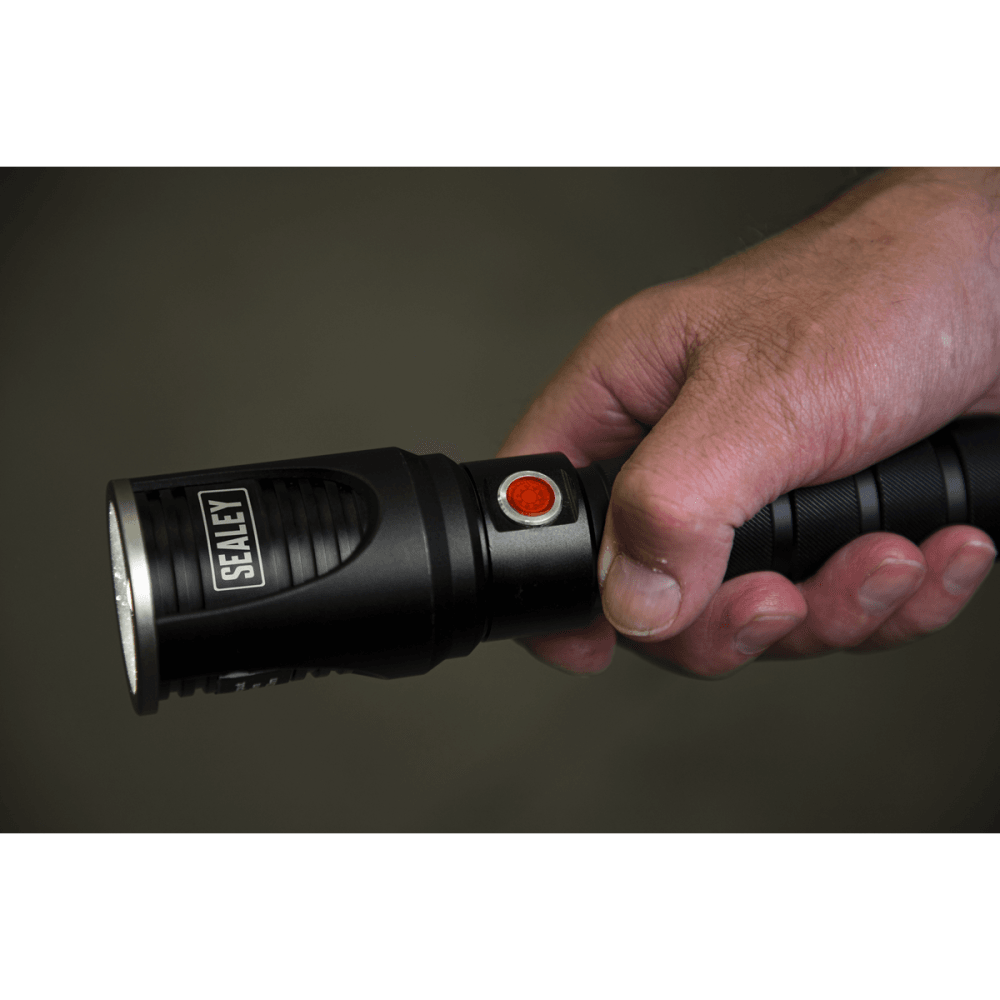 Aluminium Torch 10W CREE XM-L LED Adjustable Focus Rechargeable with USB Port Model No-LED4492