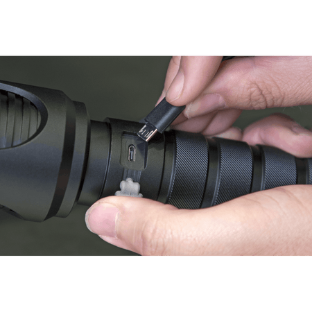 Aluminium Torch 20W CREE XHP50 LED Adjustable Focus Rechargeable with USB Port Model No-LED4493