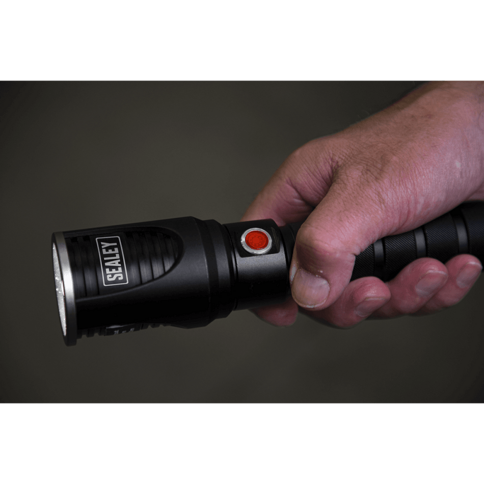 Aluminium Torch 60W COB LED Adjustable Focus Rechargeable with USB Port Model No-LED4494