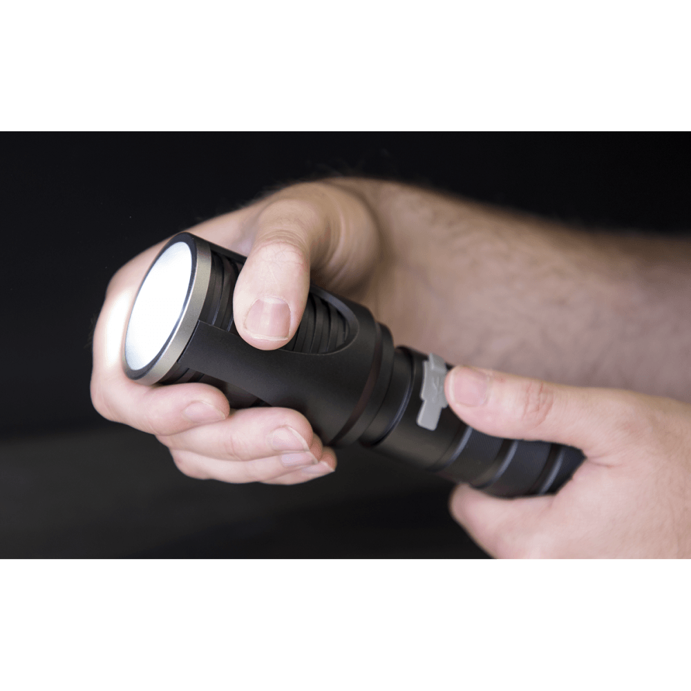 Aluminium Torch 60W COB LED Adjustable Focus Rechargeable with USB Port Model No-LED4494