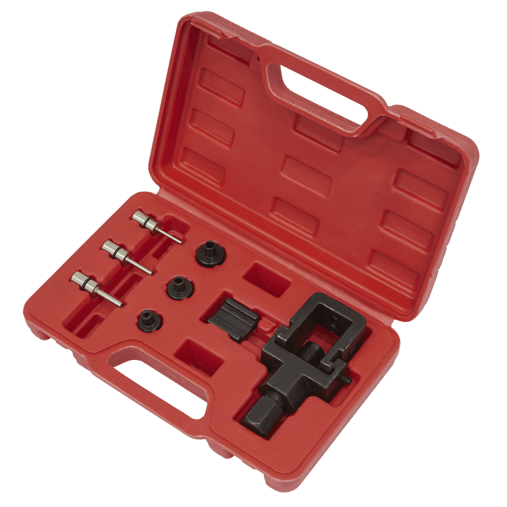 Motorcycle Chain Splitter & Riveting Tool Set - Heavy-Duty Model No-SMC4