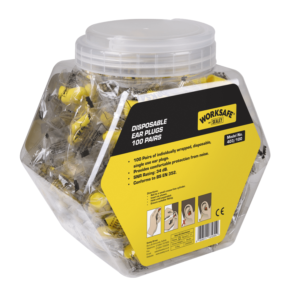 Ear Plugs Disposable - 100 Pairs Model No-403/100