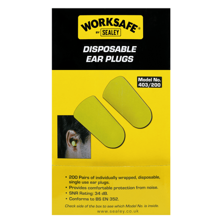 Ear Plugs Disposable - 200 Pairs Model No-403/200