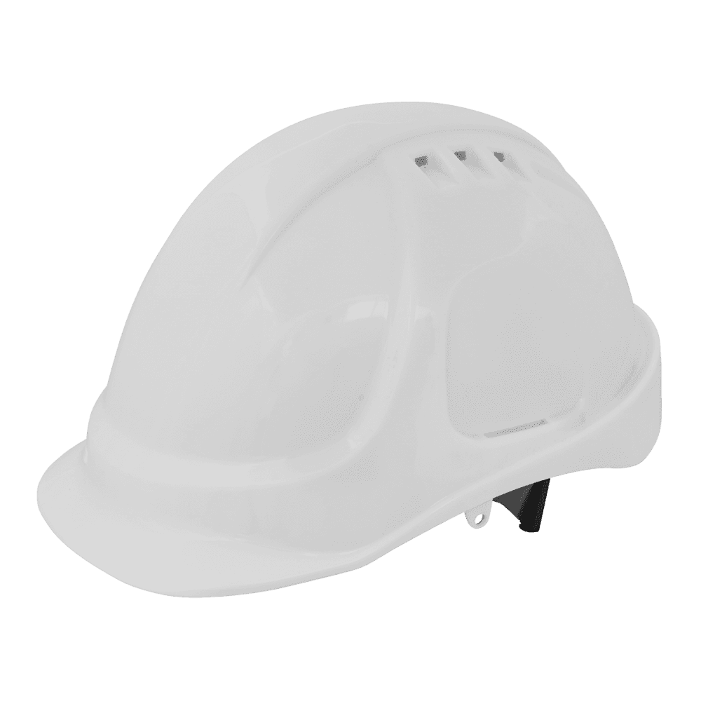 Plus Safety Helmet - Vented (White) Model No-502W