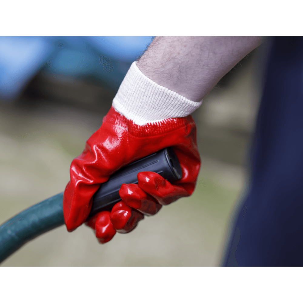 General Purpose PVC Gloves Knitted Wrist (Large) - Pair Model No-9106L