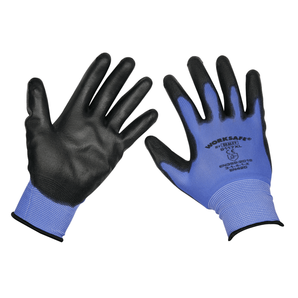 Lightweight Precision Grip Gloves (X-Large) - Pair Model No-9117XL