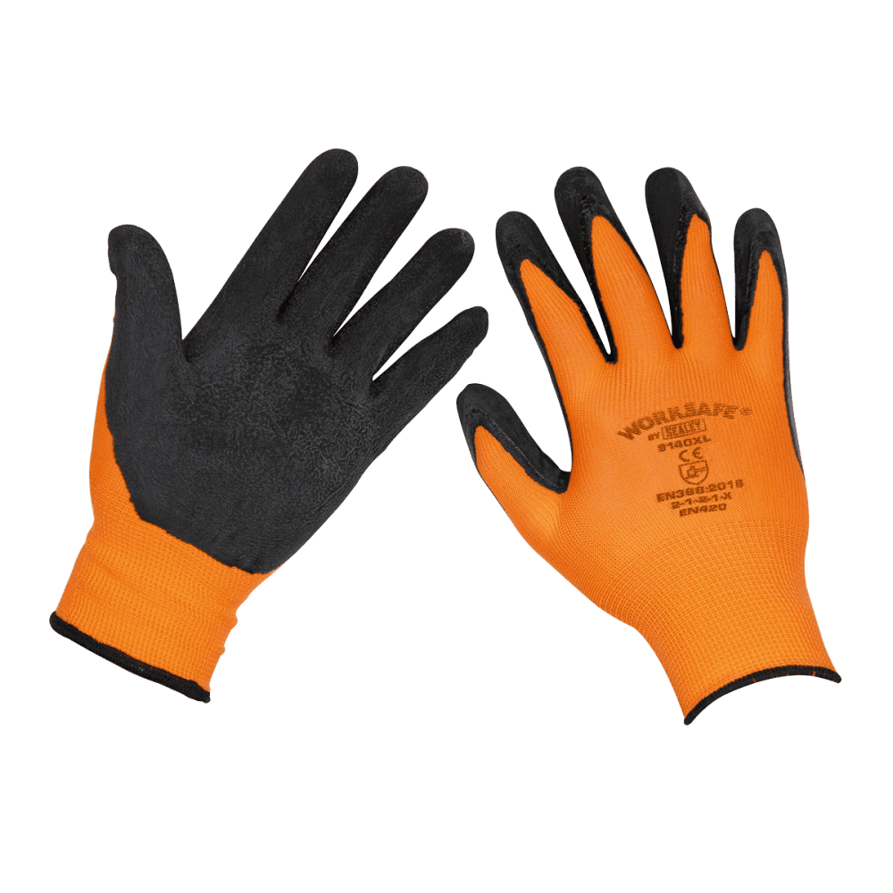 Foam Latex Gloves (Large) - Pack of 6 Pairs Model No-TSP140XL/6