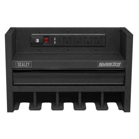 Power Tool Storage Rack 560mm with Drawer & Power Strip Model No-AP22SRBE