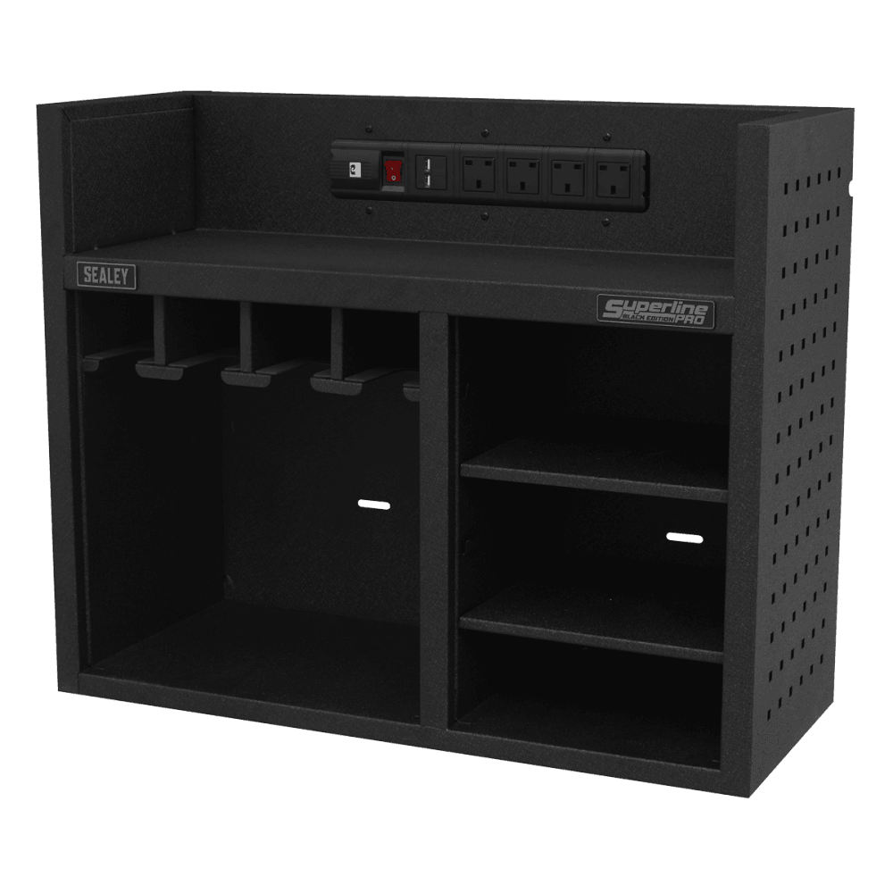 Power Tool Storage Rack 760mm with Power Strip Model No-AP30SRBE