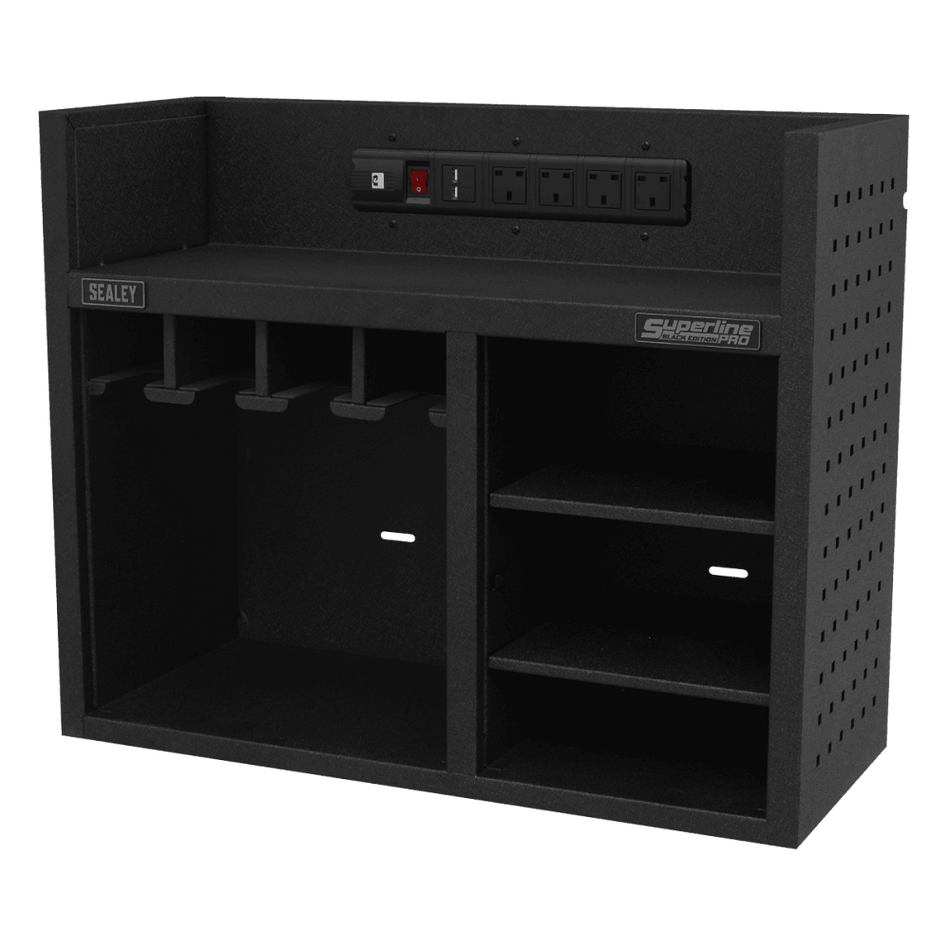 Power Tool Storage Rack 760mm with Power Strip Model No-AP30SRBE