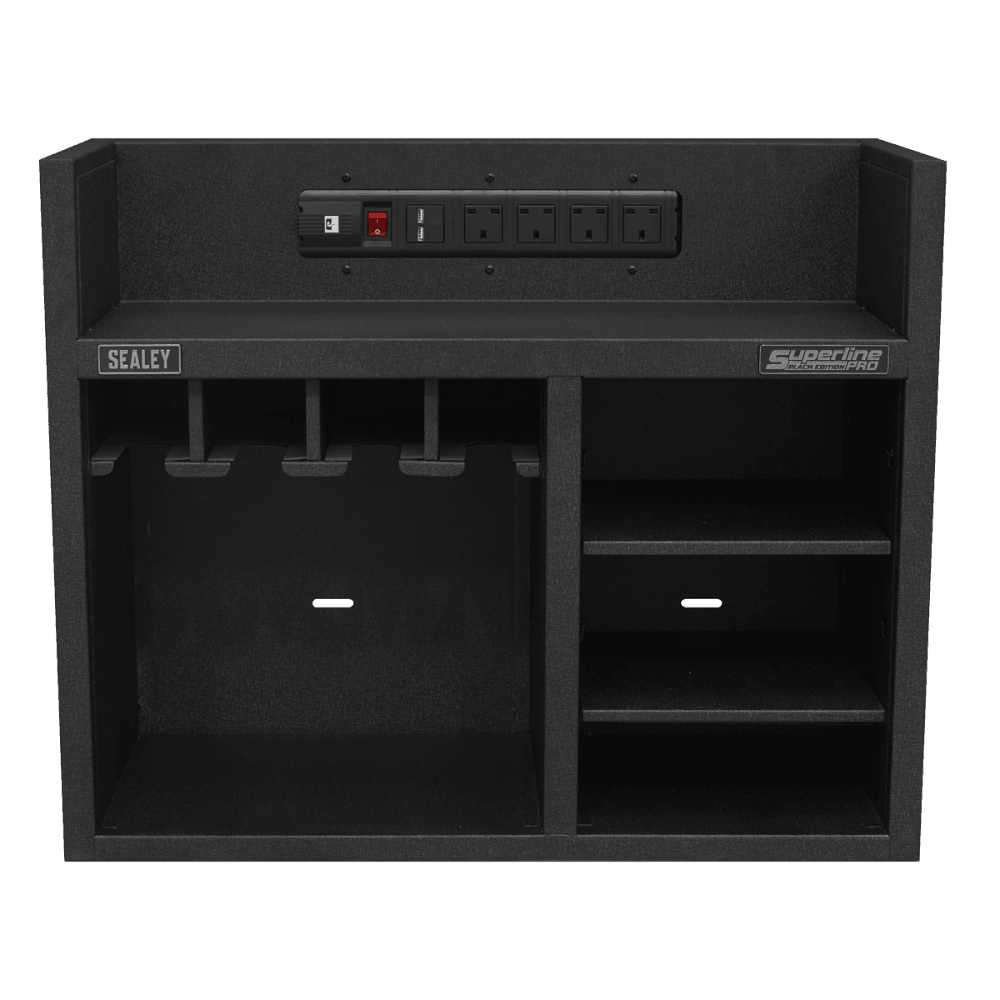 Power Tool Storage Rack 760mm with Power Strip Model No-AP30SRBE