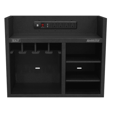 Power Tool Storage Rack 760mm with Power Strip Model No-AP30SRBE