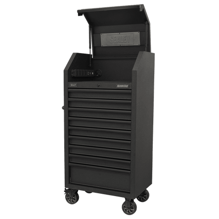 Superline PRO® Black Edition Tower Cabinet with 9 Soft Close Drawers & Power Bar 690mm : Model No-AP2709BE