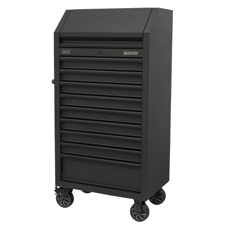 Superline PRO® Black Edition Tower Cabinet with 9 Soft Close Drawers & Power Bar 690mm : Model No-AP2709BE