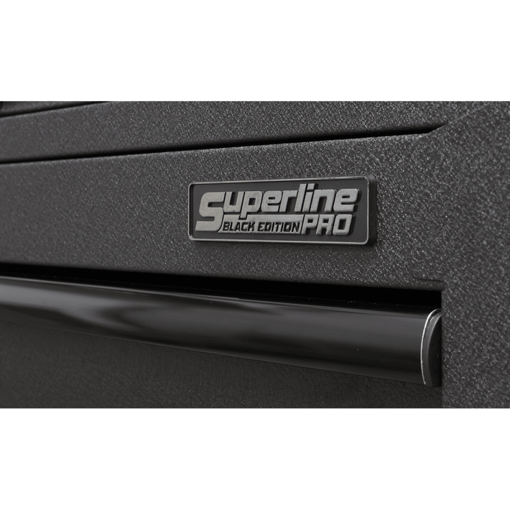 Superline PRO® Black Edition Tower Cabinet with 9 Soft Close Drawers & Power Bar 690mm : Model No-AP2709BE
