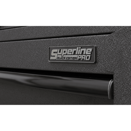 Superline PRO® Black Edition Tower Cabinet with 9 Soft Close Drawers & Power Bar 690mm : Model No-AP2709BE