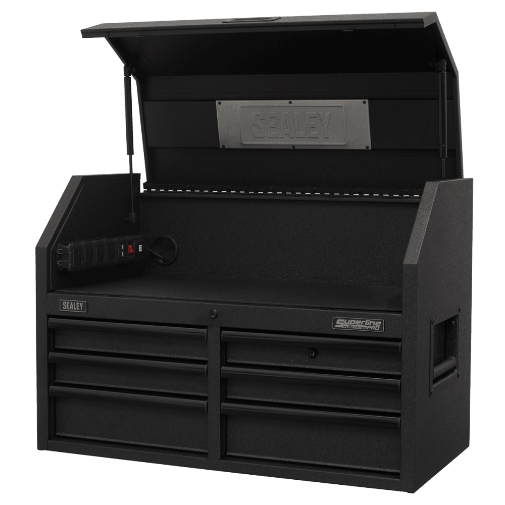 Topchest 6 Drawer 910mm with Soft Close Drawers & Power Strip Model No-AP3607BE