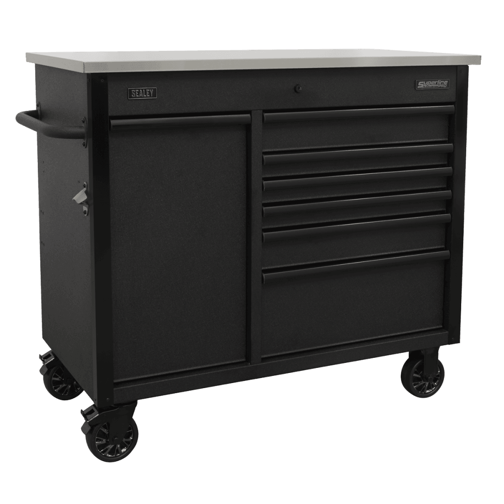 Superline PRO® Mobile Tool Cabinet with Power Tool Charging Drawer 1120mm : Model No-AP4206BE