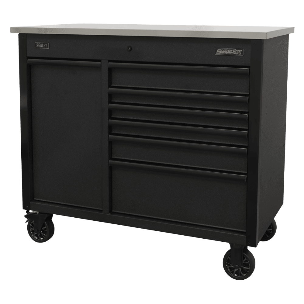 Superline PRO® Mobile Tool Cabinet with Power Tool Charging Drawer 1120mm : Model No-AP4206BE