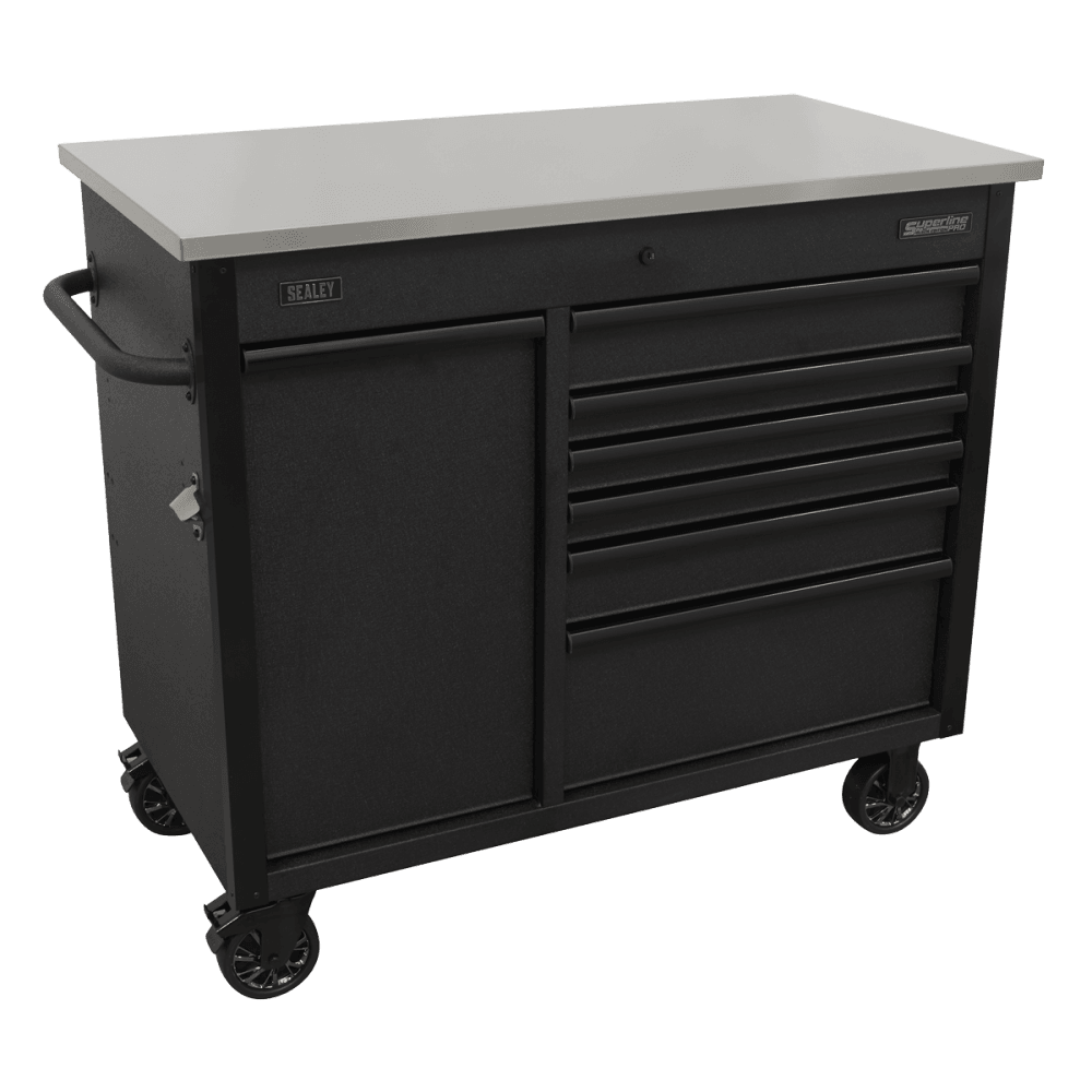 Superline PRO® Mobile Tool Cabinet with Power Tool Charging Drawer 1120mm : Model No-AP4206BE
