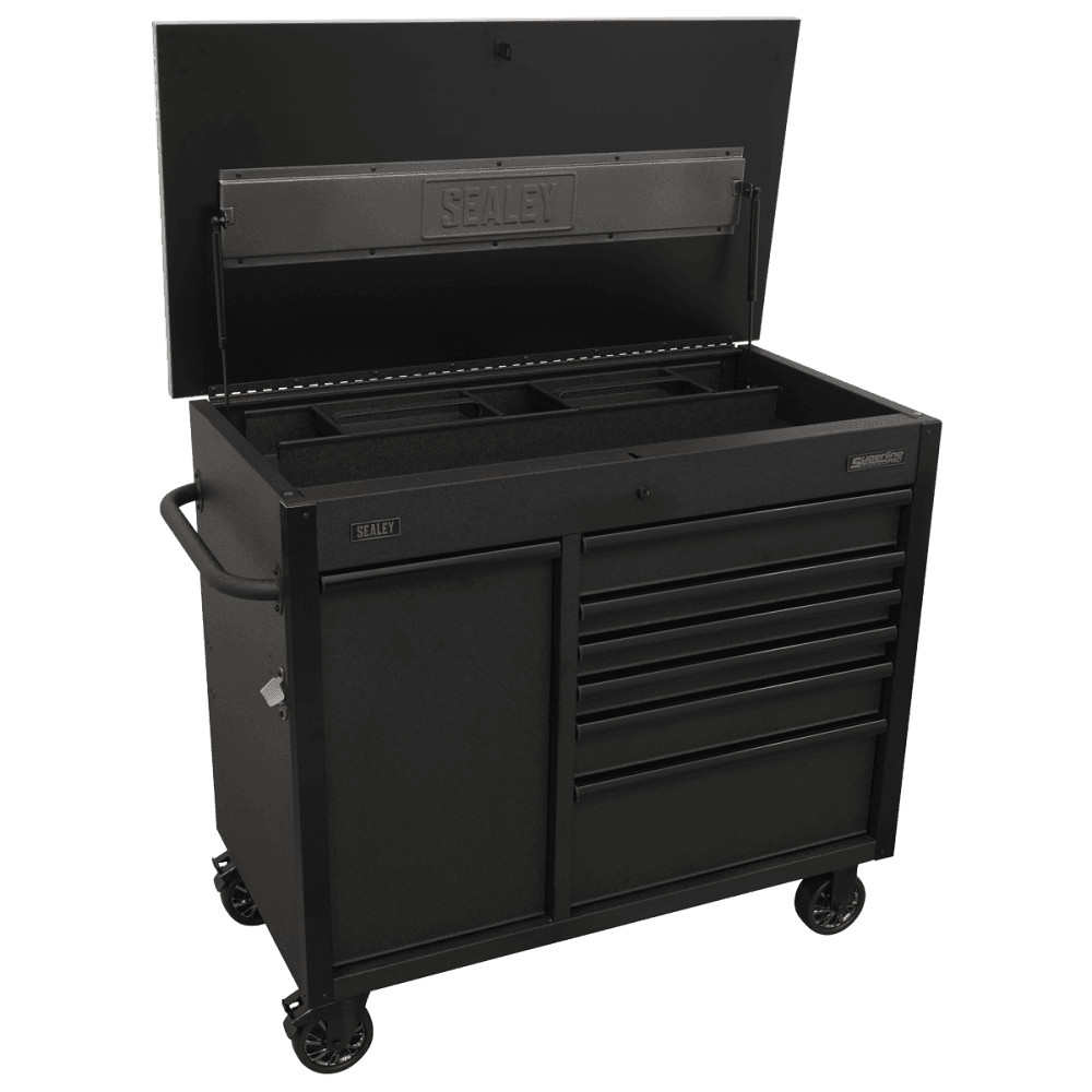 Superline PRO® Mobile Tool Cabinet with Power Tool Charging Drawer 1120mm : Model No-AP4206BE