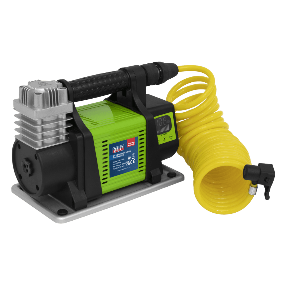 Digital Tyre Inflator 12V Heavy-Duty Model No-MAC05D