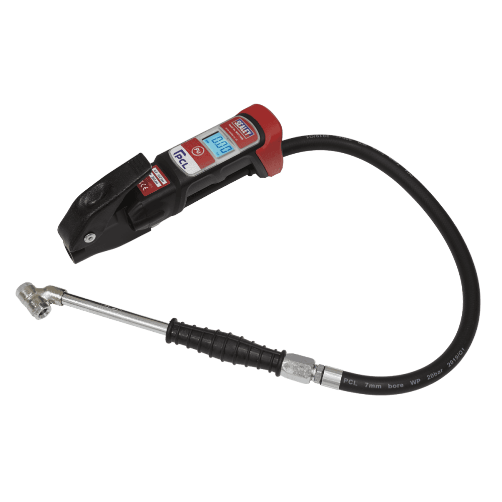 Premier Anodised Digital Tyre Inflator with Twin Push-On Connector Model No-SA37/96B