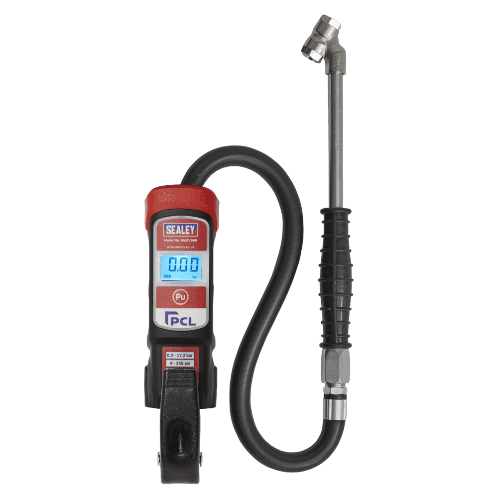 Premier Anodised Digital Tyre Inflator with Twin Push-On Connector Model No-SA37/96B
