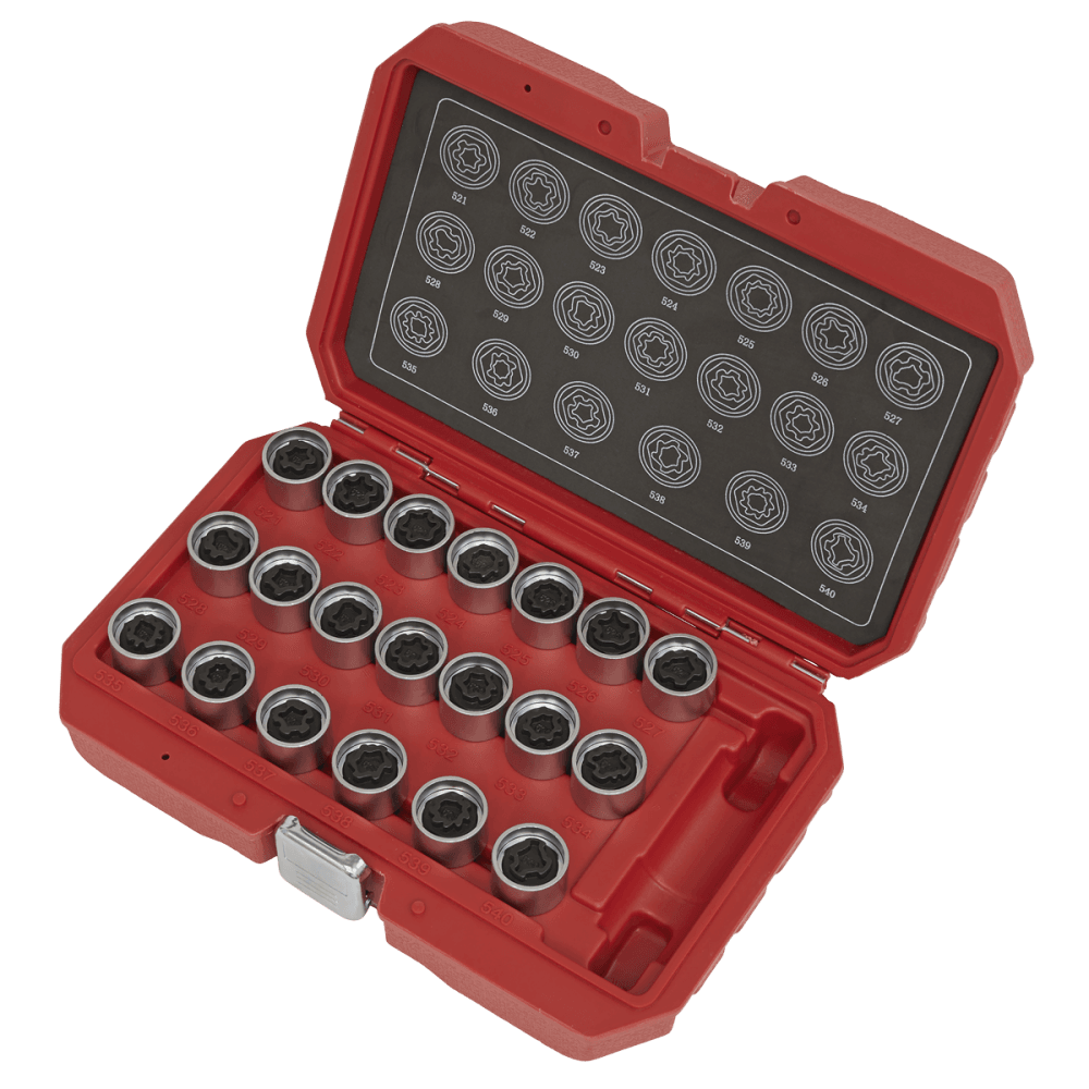 Locking Wheel Nut Key Set 20pc - VAG Model No-SX219