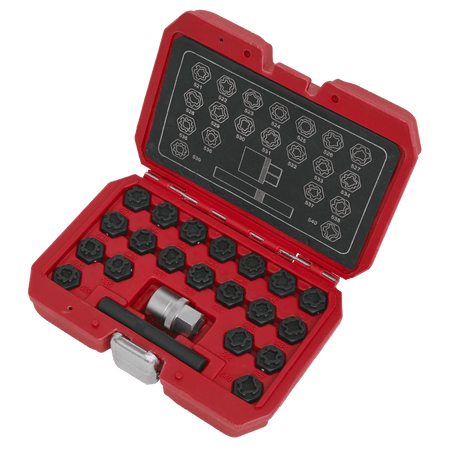 Locking Wheel Nut Key Set 22pc - VAG Model No-SX220