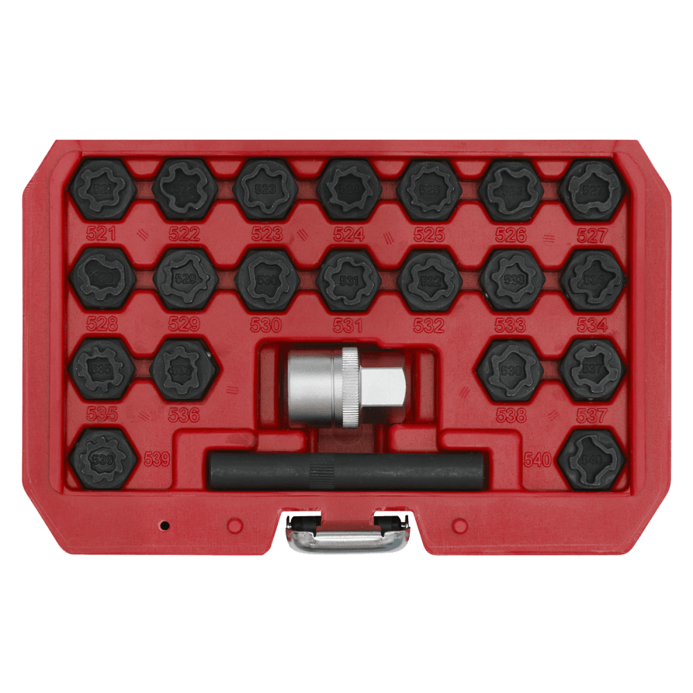 Locking Wheel Nut Key Set 22pc - VAG Model No-SX220