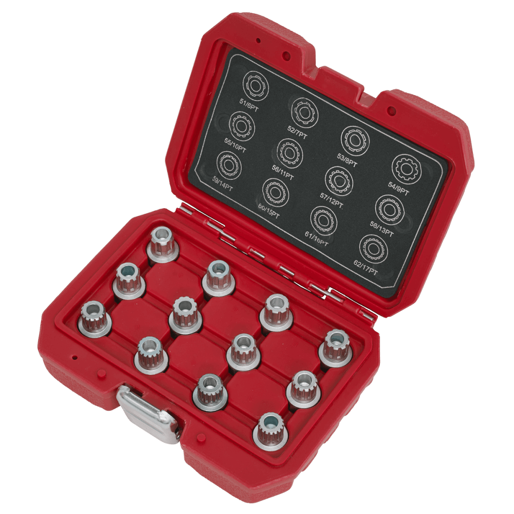 Locking Wheel Nut Key Set 12pc - VW Model No-SX224