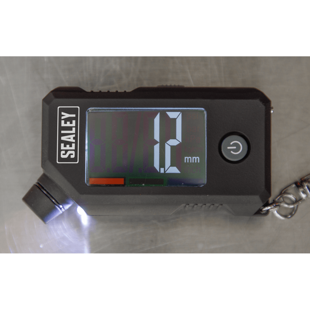 Digital Tyre Pressure & Tread Depth Gauge with LED : Model No-TSTPG12