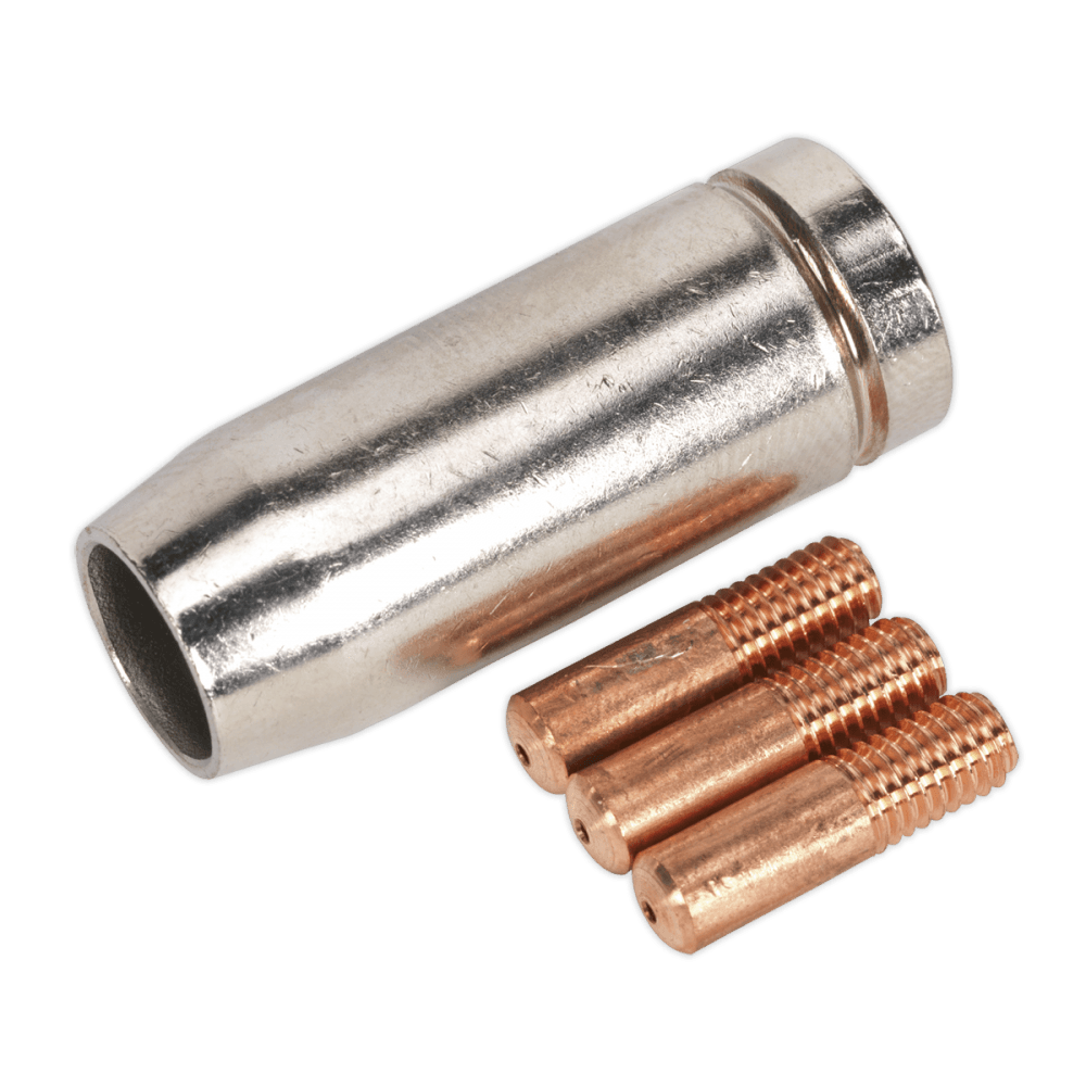 Sealey Conical Nozzle x 1 Contact Tip 0.8mm x 3 TB14 Model No-MIG954