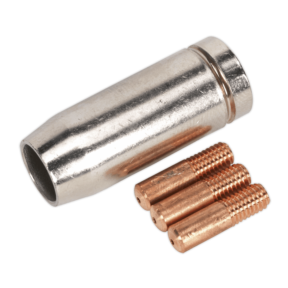 Sealey Conical Nozzle x 1 Contact Tip 0.8mm x 3 TB14 Model No-MIG954