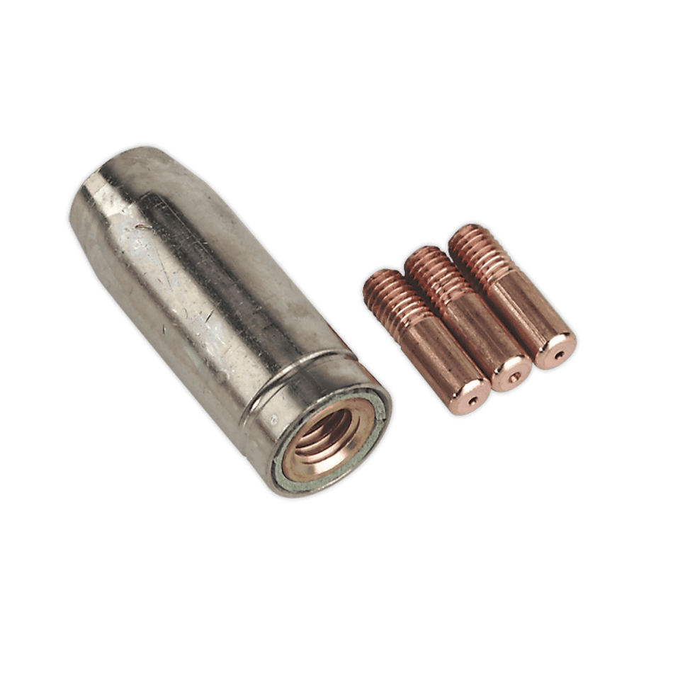 Sealey Conical Nozzle x 1 Contact Tip 0.8mm x 3 TB14 Model No-MIG954