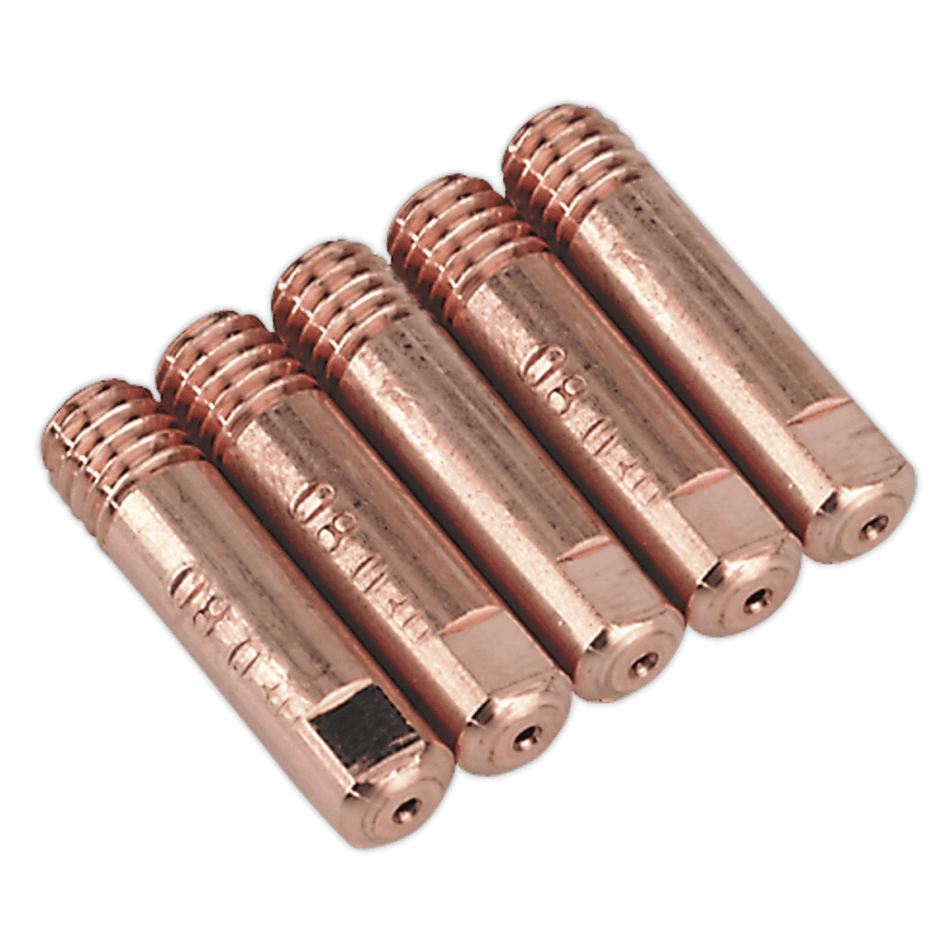 Sealey Contact Tip 0.8mm TB15 Pack of 5 Model No-MIG957